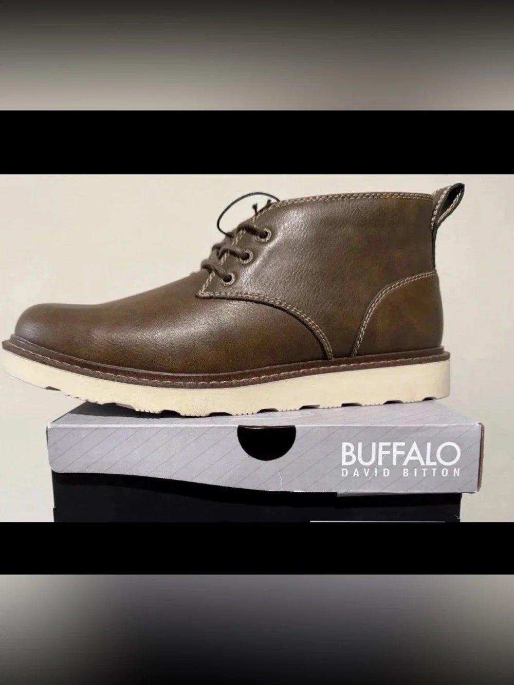 Buffalo David Bitton Metcalf Mens Size 12 Brown Chukka Boot Memory Foam NIB